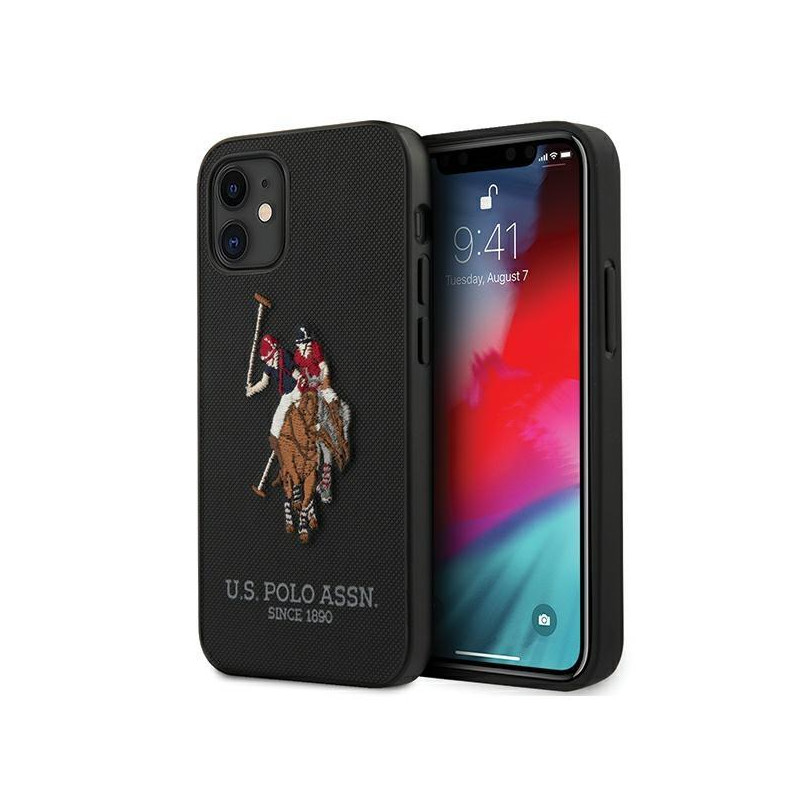 JAV Polo Assn byla Siuvinėjimo kolekcija iPhone 12 mini - juoda