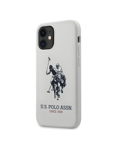 JAV Polo Assn byla Silikono kolekcija iPhone 12 mini - balta