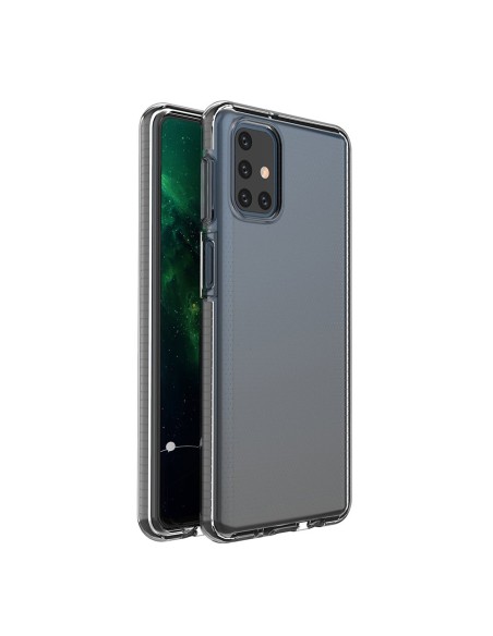 Spring Case, gelinis dėklas su spalvingu rėmeliu Samsung Galaxy M51, juodas Spring Case, gelinis dėklas su spalvingu rėmeliu Samsung Galaxy M51, juodas