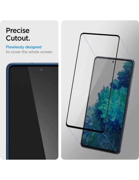 Spigen Glass FC grūdintas stiklas, skirtas Samsung Galaxy S20 FE - juodas Spigen Glass FC grūdintas stiklas, skirtas Samsung Galaxy S20 FE - juodas