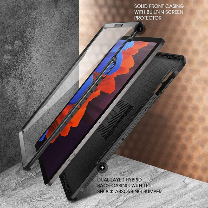 Unicorn Beetle Pro Supcase dėklas, skirtas Samsung Galaxy Tab S7 / S8 11& 39 & 39 - juodas