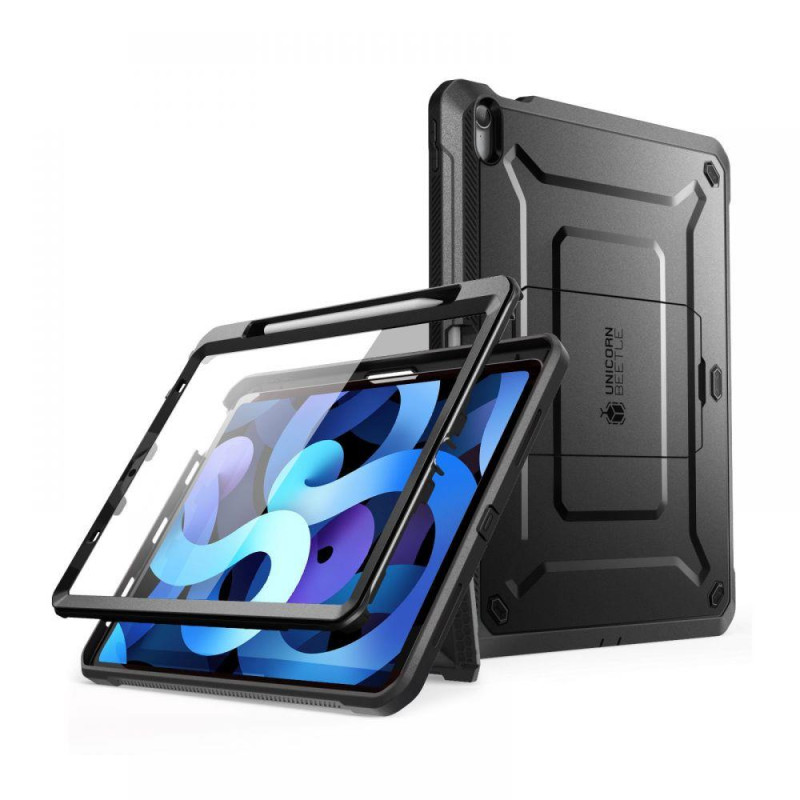 „Unicorn Beetle Pro Supcase“ dėklas, skirtas iPad Air 4 2020 / 5 2022 – juodas „Unicorn Beetle Pro Supcase“ dėklas, skirtas iPad Air 4 2020 / 5 2022 – juodas