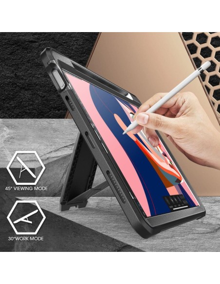 „Unicorn Beetle Pro Supcase“ dėklas, skirtas iPad Air 4 2020 / 5 2022 – juodas „Unicorn Beetle Pro Supcase“ dėklas, skirtas iPad Air 4 2020 / 5 2022 – juodas