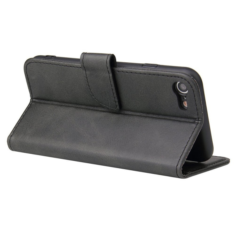 Magnet Case elegantiškas dėklas su atvartu ir stovo funkcija iPhone SE 2022 / SE 2020 / iPhone 8 / iPhone 7 juodas