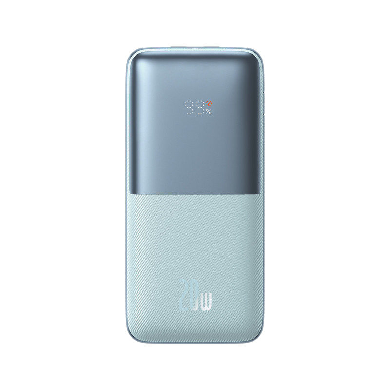 Bipow Pro maitinimo blokas 10000mAh 20W + USB laidas 3A 0,3m mėlynas