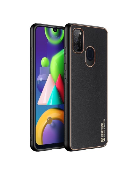 Dux Ducis Yolo elegantiškas dėklas su ekologiškos odos dangteliu, skirtas Samsung Galaxy M30s juodas Dux Ducis Yolo elegantiškas dėklas su ekologiškos odos dangteliu, skirtas Samsung Galaxy M30s juodas