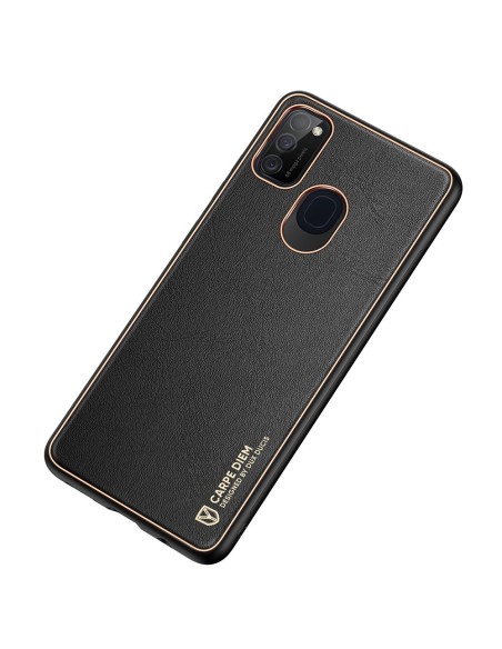 Dux Ducis Yolo elegantiškas dėklas su ekologiškos odos dangteliu, skirtas Samsung Galaxy M30s juodas Dux Ducis Yolo elegantiškas dėklas su ekologiškos odos dangteliu, skirtas Samsung Galaxy M30s juodas