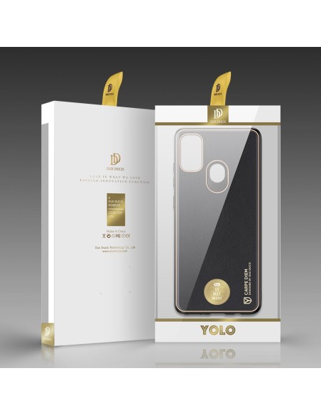 Dux Ducis Yolo elegantiškas dėklas su ekologiškos odos dangteliu, skirtas Samsung Galaxy M30s juodas Dux Ducis Yolo elegantiškas dėklas su ekologiškos odos dangteliu, skirtas Samsung Galaxy M30s juodas