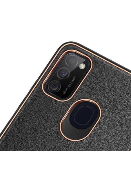 Dux Ducis Yolo elegantiškas dėklas su ekologiškos odos dangteliu, skirtas Samsung Galaxy M30s juodas Dux Ducis Yolo elegantiškas dėklas su ekologiškos odos dangteliu, skirtas Samsung Galaxy M30s juodas