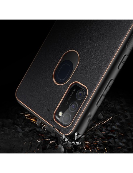 Dux Ducis Yolo elegantiškas dėklas su ekologiškos odos dangteliu, skirtas Samsung Galaxy M30s juodas Dux Ducis Yolo elegantiškas dėklas su ekologiškos odos dangteliu, skirtas Samsung Galaxy M30s juodas