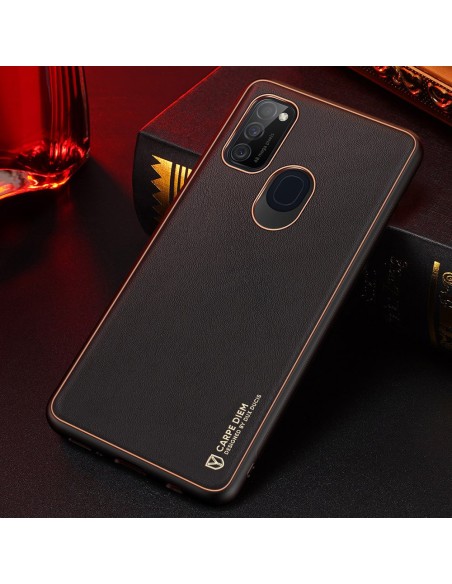 Dux Ducis Yolo elegantiškas dėklas su ekologiškos odos dangteliu, skirtas Samsung Galaxy M30s juodas Dux Ducis Yolo elegantiškas dėklas su ekologiškos odos dangteliu, skirtas Samsung Galaxy M30s juodas