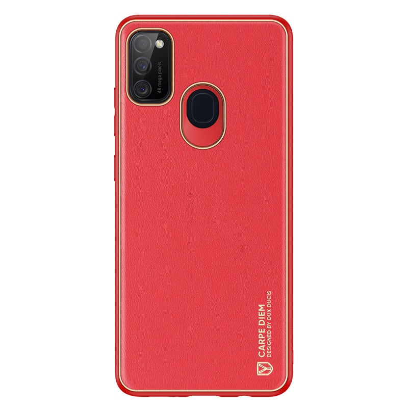 Dux Ducis Yolo elegantiškas dėklas su ekologiškos odos dangteliu, skirtas Samsung Galaxy M30s raudonas Dux Ducis Yolo elegantiškas dėklas su ekologiškos odos dangteliu, skirtas Samsung Galaxy M30s raudonas
