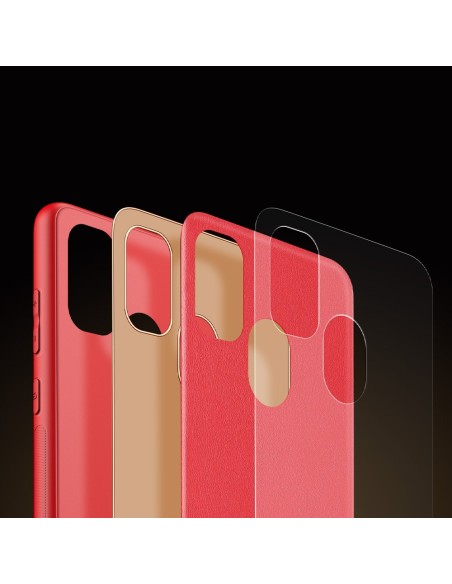 Dux Ducis Yolo elegantiškas dėklas su ekologiškos odos dangteliu, skirtas Samsung Galaxy M30s raudonas Dux Ducis Yolo elegantiškas dėklas su ekologiškos odos dangteliu, skirtas Samsung Galaxy M30s raudonas