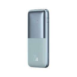 Bipow Pro maitinimo blokas 10000mAh 20W + USB laidas 3A 0,3m mėlynas