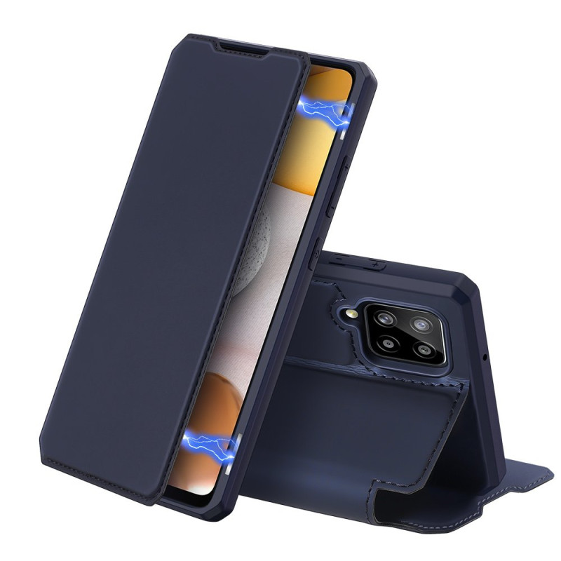 DUX DUCIS Skin X dėklo dėklo dangtelis su atvartu, skirtas Samsung Galaxy A42 5G mėlynas