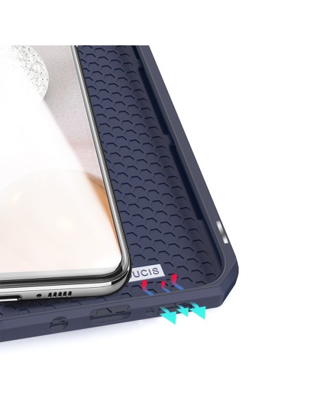 DUX DUCIS Skin X dėklo dėklo dangtelis su atvartu, skirtas Samsung Galaxy A42 5G mėlynas