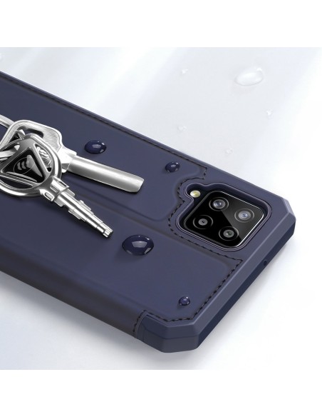 DUX DUCIS Skin X dėklo dėklo dangtelis su atvartu, skirtas Samsung Galaxy A42 5G mėlynas