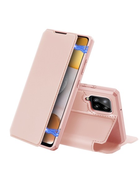 DUX DUCIS Skin X dėklo dėklo dangtelis su atvartu, skirtas Samsung Galaxy A42 5G rožinė DUX DUCIS Skin X dėklo dėklo dangtelis su atvartu, skirtas Samsung Galaxy A42 5G rožinė