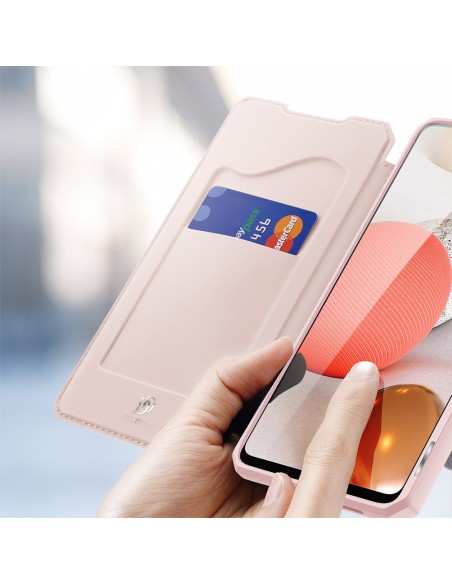 DUX DUCIS Skin X dėklo dėklo dangtelis su atvartu, skirtas Samsung Galaxy A42 5G rožinė DUX DUCIS Skin X dėklo dėklo dangtelis su atvartu, skirtas Samsung Galaxy A42 5G rožinė
