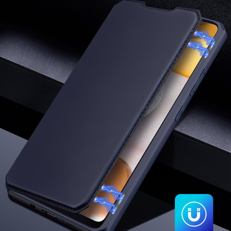 DUX DUCIS Skin X dėklo dėklo dangtelis su atvartu, skirtas Samsung Galaxy A42 5G rožinė