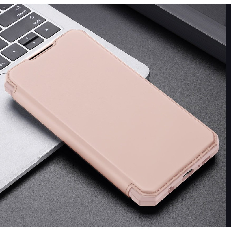 DUX DUCIS Skin X dėklo dėklo dangtelis su atvartu, skirtas Samsung Galaxy A42 5G rožinė