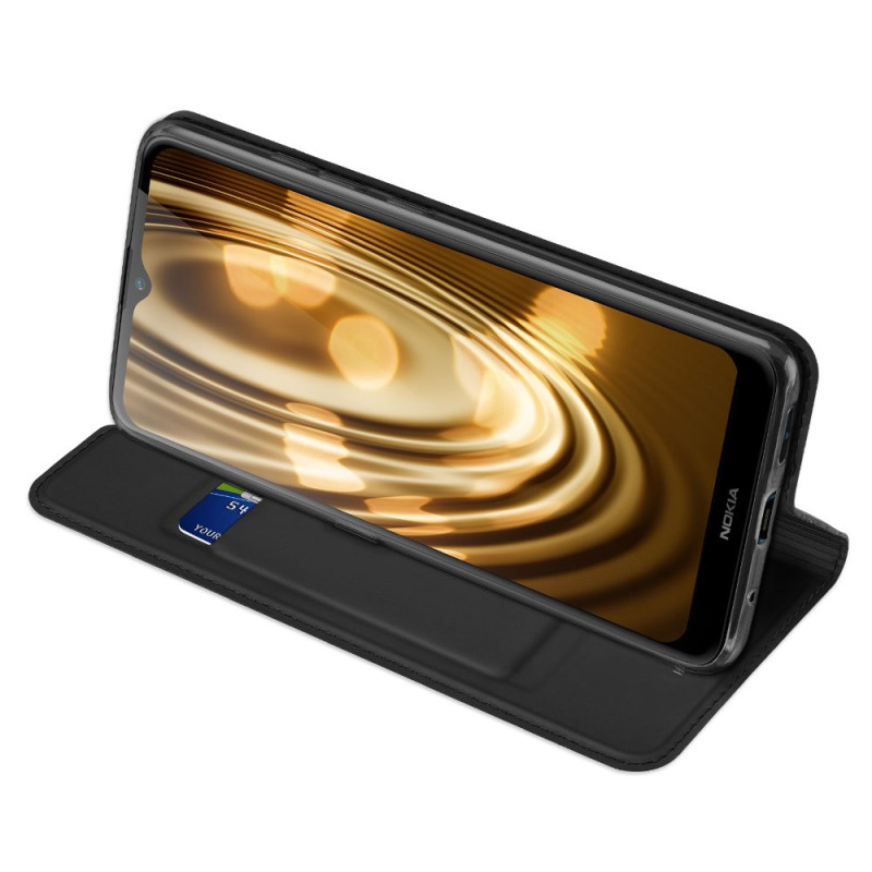 DUX DUCIS Skin Pro dėklo dėklo dėklas su atvartu, skirtas Nokia 2.4 juodas