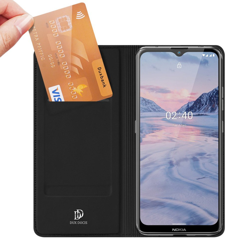 DUX DUCIS Skin Pro dėklo dėklo dėklas su atvartu, skirtas Nokia 2.4 juodas