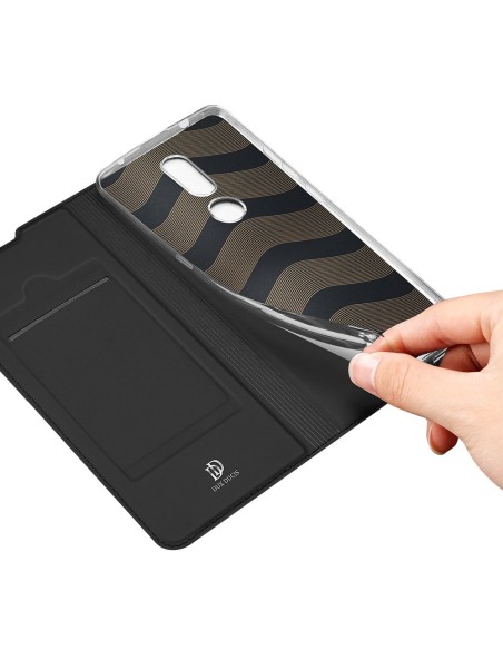 DUX DUCIS Skin Pro dėklo dėklo dėklas su atvartu, skirtas Nokia 2.4 juodas DUX DUCIS Skin Pro dėklo dėklo dėklas su atvartu, skirtas Nokia 2.4 juodas