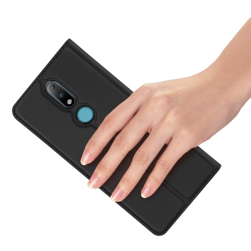 DUX DUCIS Skin Pro dėklo dėklo dėklas su atvartu, skirtas Nokia 2.4 juodas