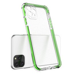 Spring Armor lankstus gelinis šarvuotas dėklas su spalvingu rėmeliu, skirtas iPhone 11 Pro Max, mėlynas