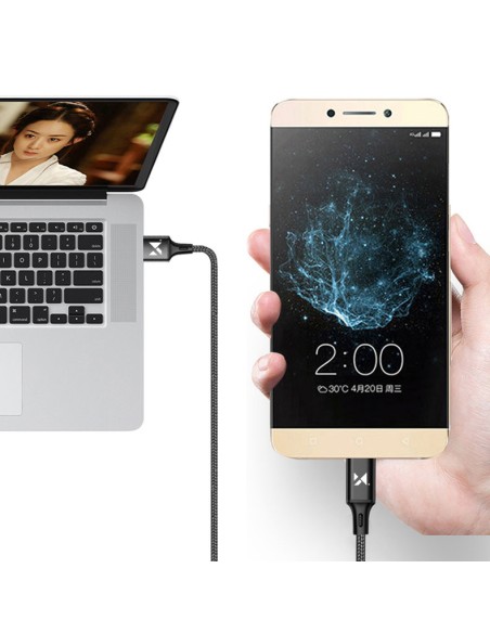 Kabelis USB laidas Iphone Lightning 2.4A 1m juodas