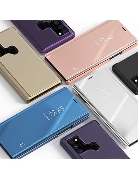 Clear View Case atverčiamas dangtelis, skirtas Samsung Galaxy A12 / Galaxy M12 juodas Clear View Case atverčiamas dangtelis, skirtas Samsung Galaxy A12 / Galaxy M12 juodas