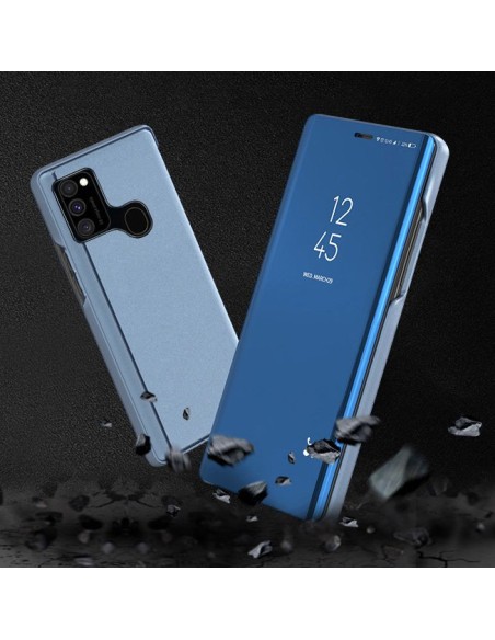 Clear View Case atverčiamas dangtelis, skirtas Samsung Galaxy A12 / Galaxy M12 juodas Clear View Case atverčiamas dangtelis, skirtas Samsung Galaxy A12 / Galaxy M12 juodas