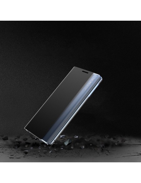 Naujas Sleep Case dangtelis su atvartu ir stovo funkcija, skirta Samsung Galaxy A02s EU blue