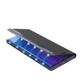 Naujas Sleep Case dangtelis su atvartu ir stovo funkcija, skirta Samsung Galaxy A02s EU blue