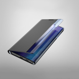 Naujas Sleep Case dangtelis su atvartu ir stovo funkcija, skirta Samsung Galaxy A02s EU blue