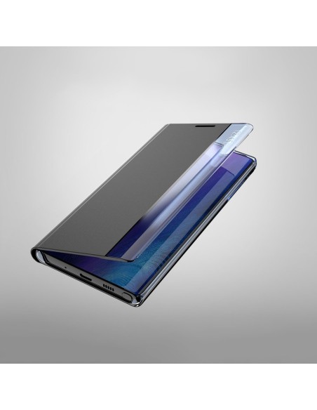 Naujas Sleep Case dangtelis su atvartu ir stovo funkcija, skirta Samsung Galaxy A02s EU blue