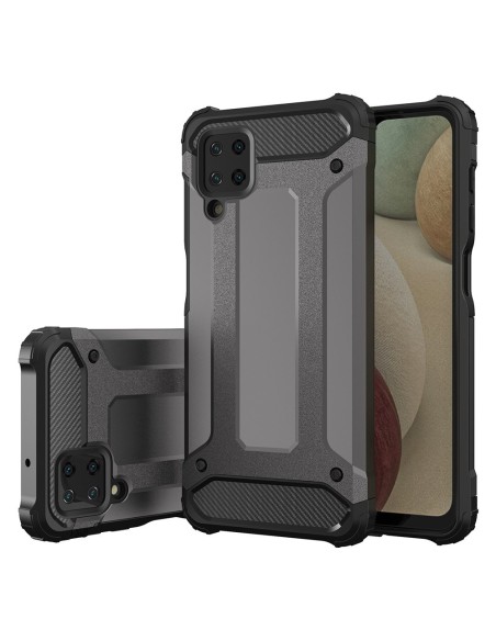 Hybrid Armor šarvuotas hibridinis dėklo dangtelis, skirtas Samsung Galaxy A12 / Galaxy M12 juodas Hybrid Armor šarvuotas hibridinis dėklo dangtelis, skirtas Samsung Galaxy A12 / Galaxy M12 juodas