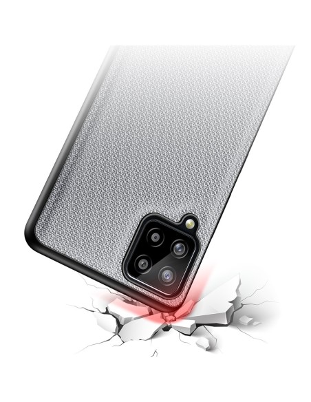 Dux Ducis Fino dėklo dangtelis, padengtas nailono medžiaga, skirtas Samsung Galaxy A12 / Galaxy M12 pilkas Dux Ducis Fino dėklo dangtelis, padengtas nailono medžiaga, skirtas Samsung Galaxy A12 / Galaxy M12 pilkas