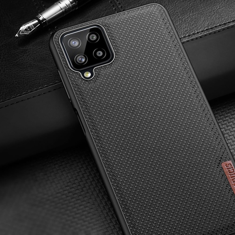 Dux Ducis Fino dėklo dangtelis, padengtas nailono medžiaga, skirtas Samsung Galaxy A12 / Galaxy M12 pilkas