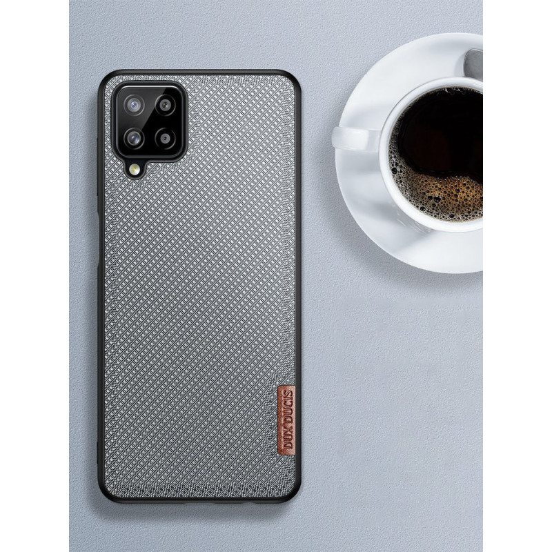 Dux Ducis Fino dėklo dangtelis, padengtas nailono medžiaga, skirtas Samsung Galaxy A12 / Galaxy M12 pilkas