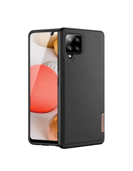 Dux Ducis Fino dėklo dangtelis, padengtas nailono medžiaga, skirtas Samsung Galaxy A42 5G juodas Dux Ducis Fino dėklo dangtelis, padengtas nailono medžiaga, skirtas Samsung Galaxy A42 5G juodas