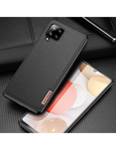 Dux Ducis Fino dėklo dangtelis, padengtas nailono medžiaga, skirtas Samsung Galaxy A42 5G juodas Dux Ducis Fino dėklo dangtelis, padengtas nailono medžiaga, skirtas Samsung Galaxy A42 5G juodas