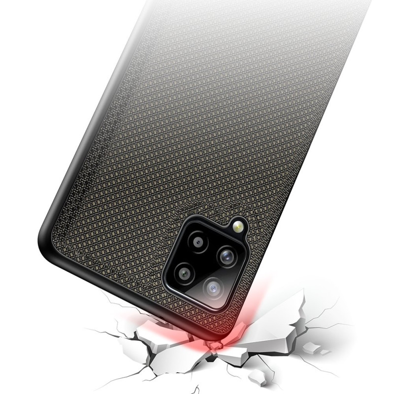 Dux Ducis Fino dėklo dangtelis, padengtas nailono medžiaga, skirtas Samsung Galaxy A42 5G žaliai
