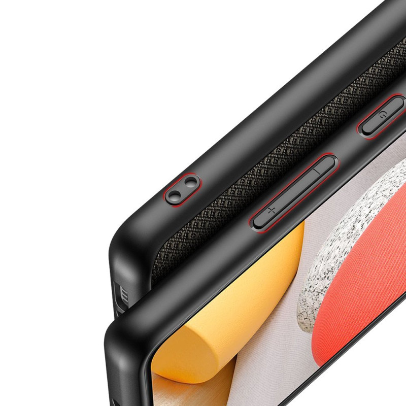 Dux Ducis Fino dėklo dangtelis, padengtas nailono medžiaga, skirtas Samsung Galaxy A42 5G žaliai