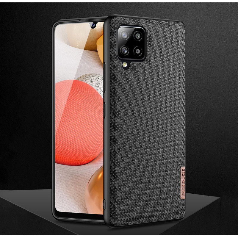 Dux Ducis Fino dėklo dangtelis, padengtas nailono medžiaga, skirtas Samsung Galaxy A42 5G žaliai