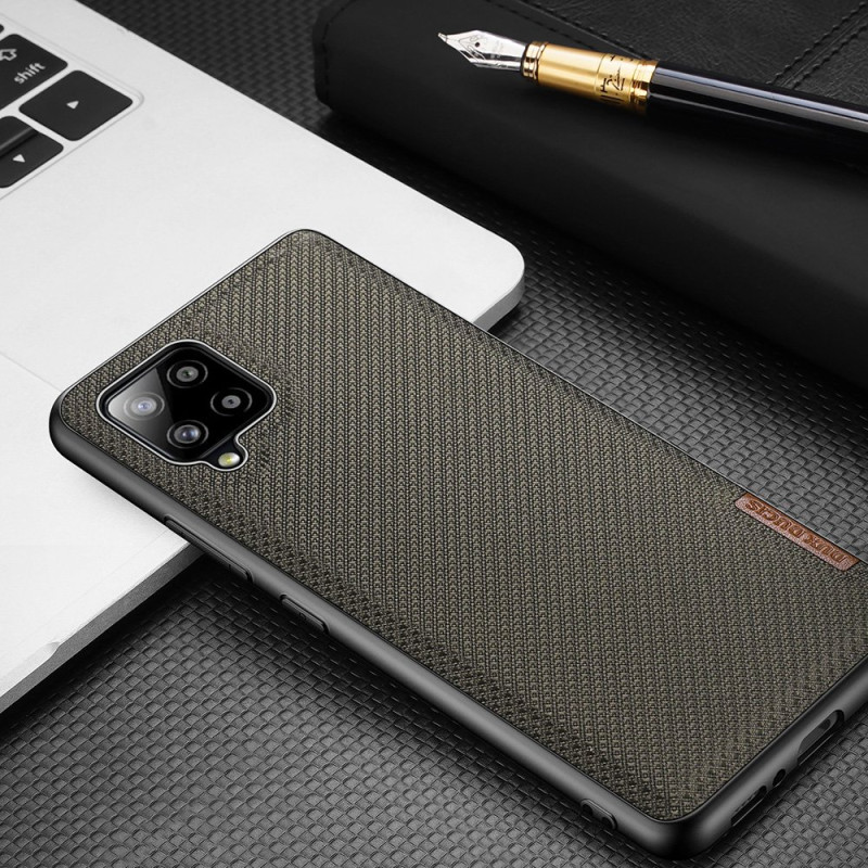 Dux Ducis Fino dėklo dangtelis, padengtas nailono medžiaga, skirtas Samsung Galaxy A42 5G žaliai