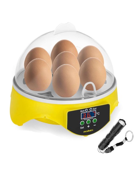 Inkubatorinė perykla 7 kiaušiniams perinti + ovoskopas 20W Inkubatorinė perykla 7 kiaušiniams perinti + ovoskopas 20W
