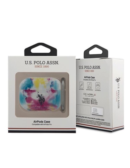 JAV Polo Assn byla Tie & Dye kolekcija, skirta AirPods Pro – įvairiaspalvė JAV Polo Assn byla Tie & Dye kolekcija, skirta AirPods Pro – įvairiaspalvė