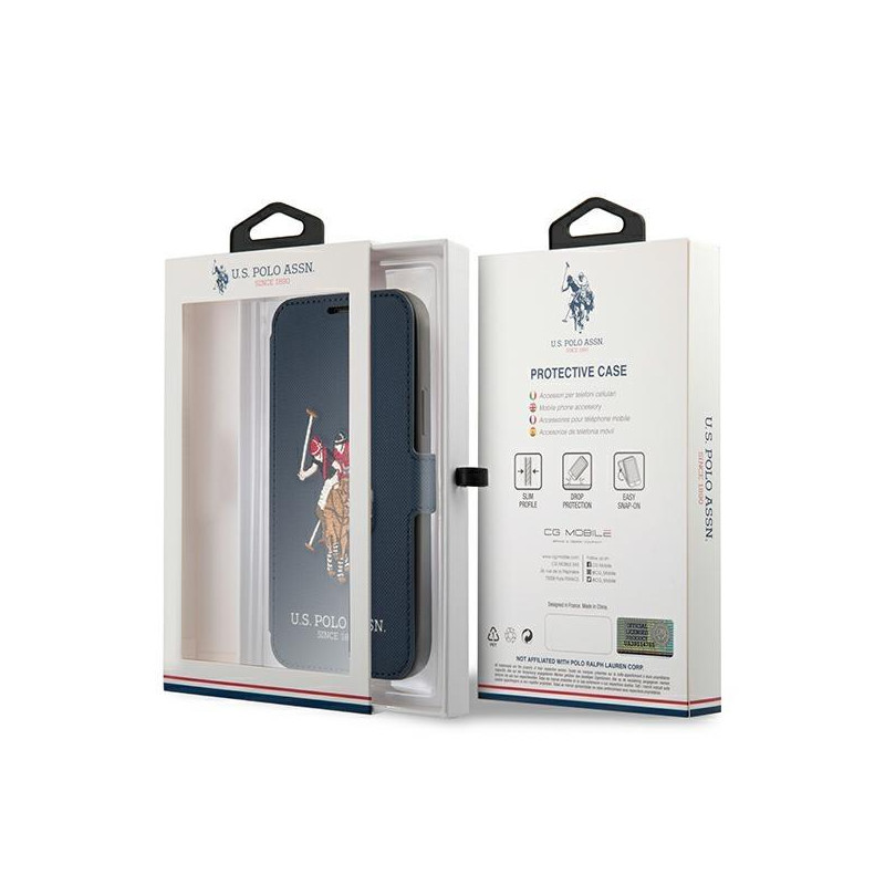 JAV Polo Assn byla Siuvinėjimo kolekcija, skirta iPhone 12 Pro Max – tamsiai mėlyna